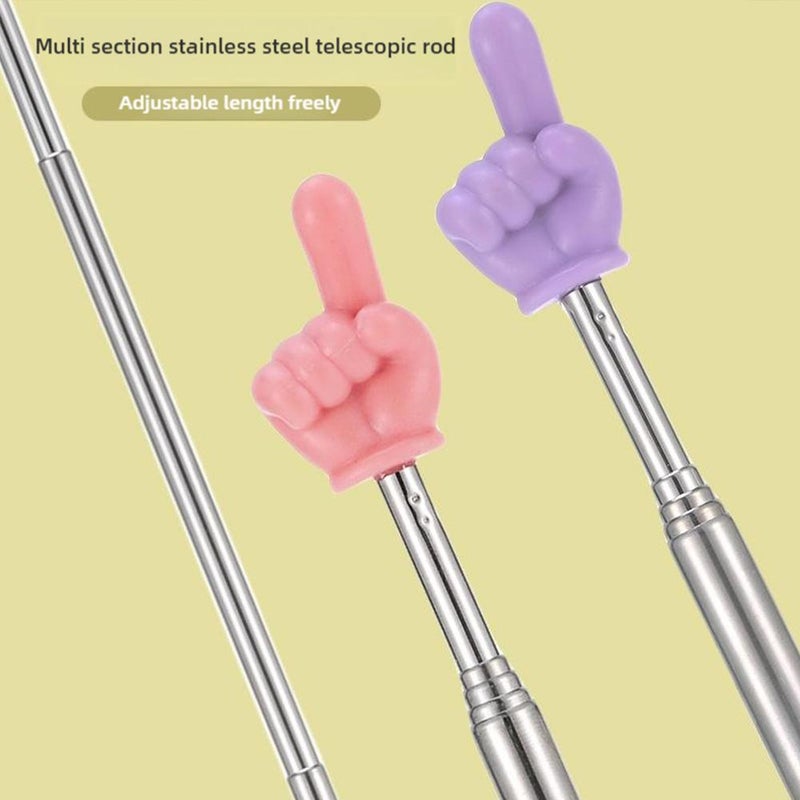 Telescopic finger reading stick, finger telescopic reading stick, point reading teaching aid, pointer, baton, teacher's teaching stick - Image 5
